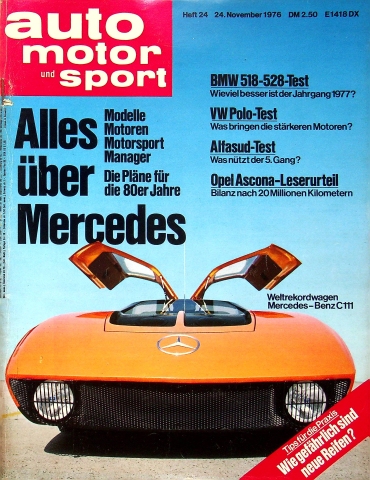 Deckblatt Auto Motor und Sport (24/1976)